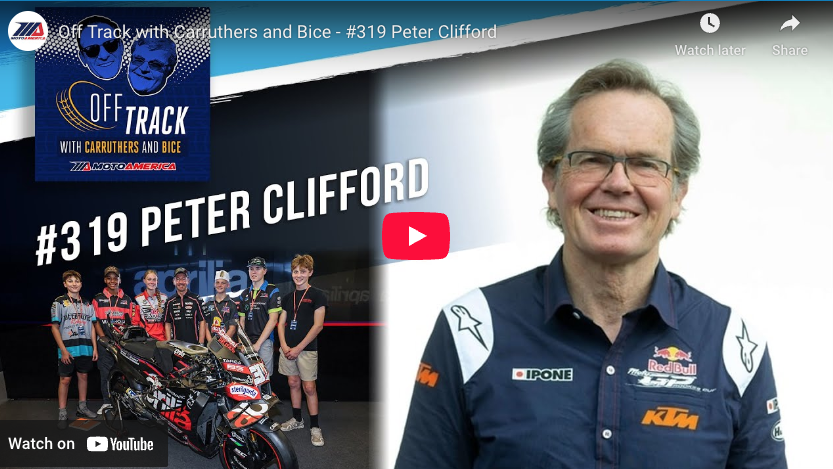 Read more about the article Off Track With Carruthers And Bice: Peter Clifford, The Man Behind The Red Bull MotoGP Rookies Cup